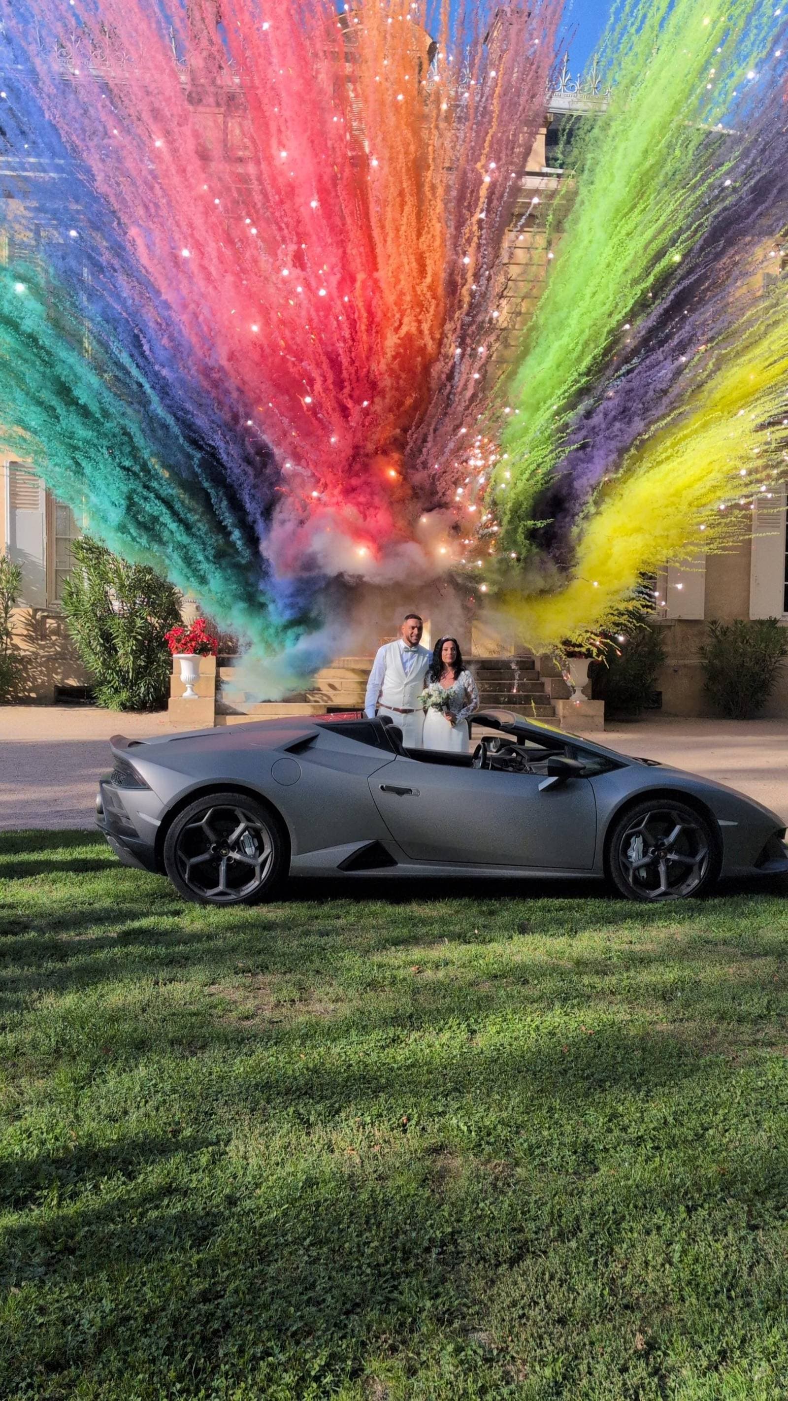 Feux d'artifice de jour